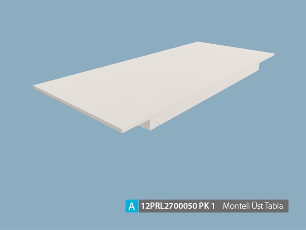 12LND2700047OPOP, MONTELİ ÜST TABLA/OPAK BEYAZ