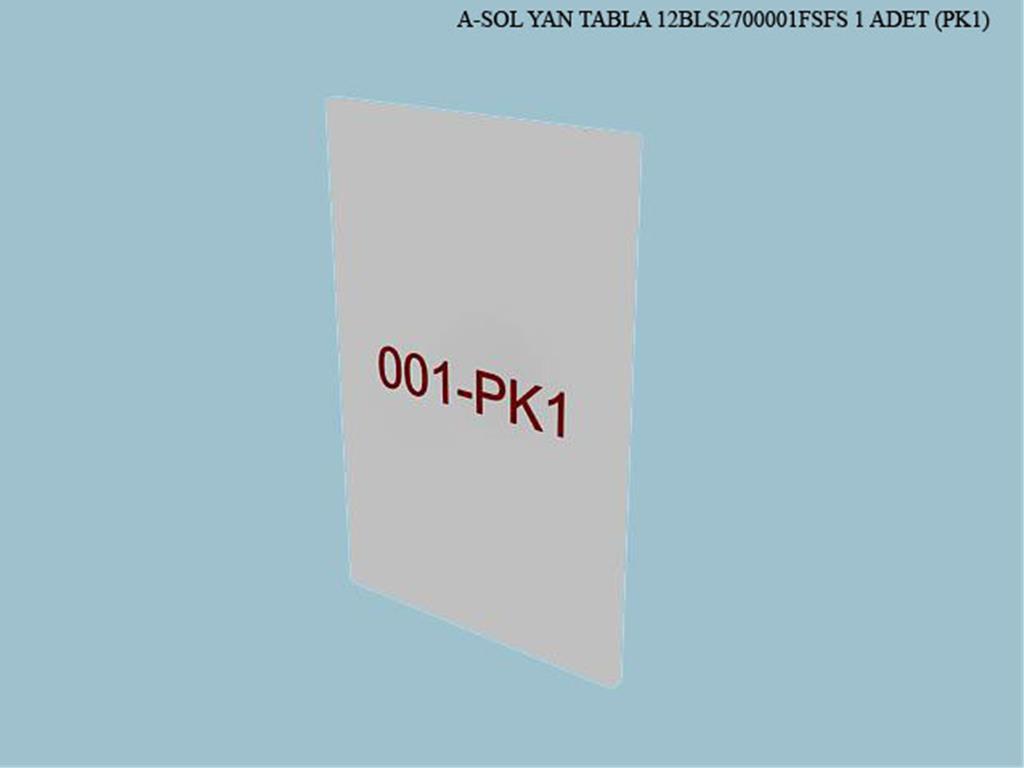 12BLS2700001FSFS, SOL YAN TABLA/FİLDİŞİ