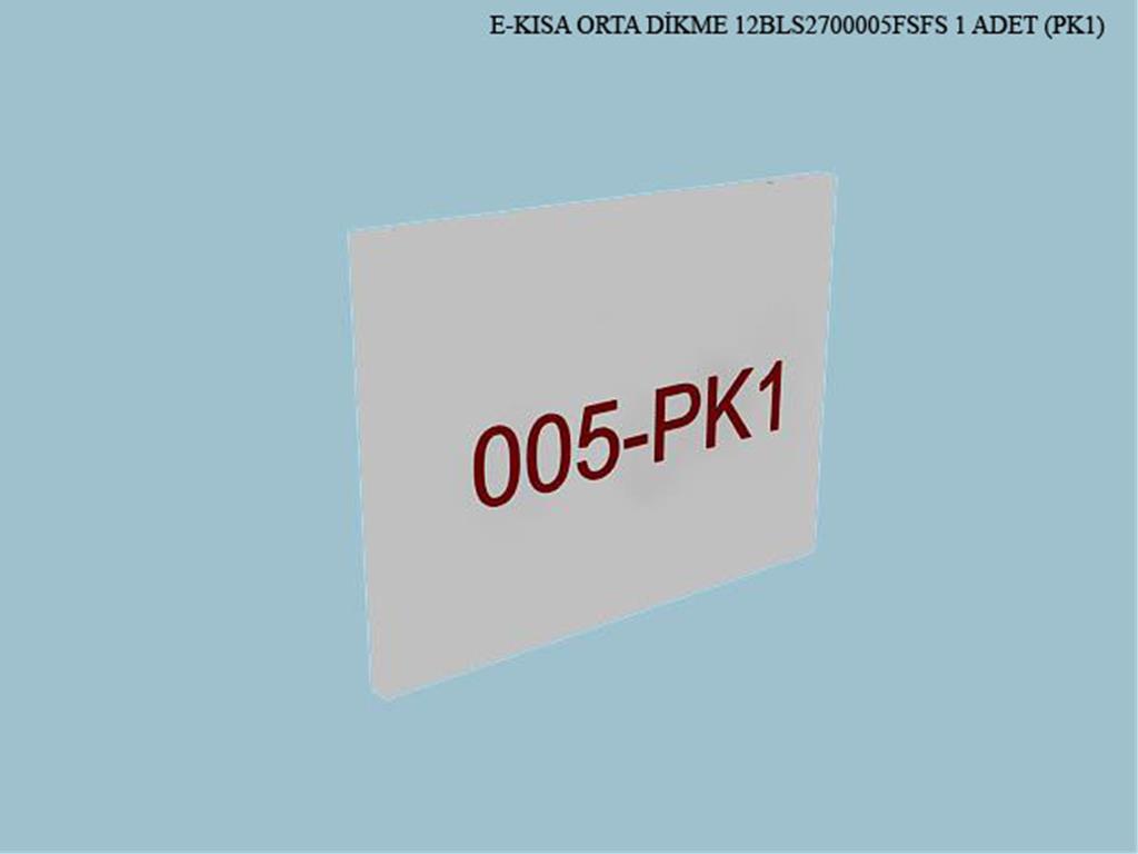 12BLS2700005FSFS, KISA ORTA DİKME/FİLDİŞİ
