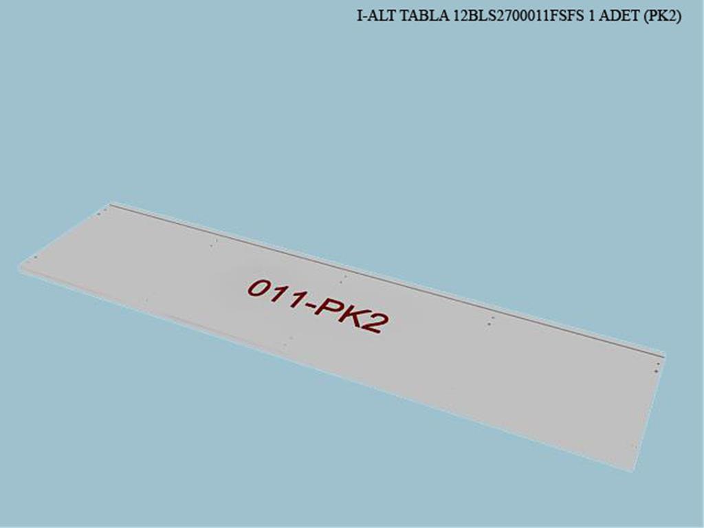 12BLS2700011FSFS, ALT TABLA/FİLDİŞİ