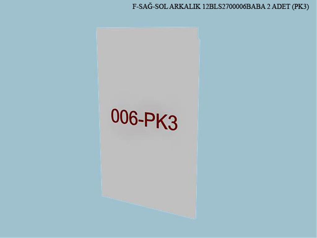 12BLS2700006BABA, SAĞ SOL ARKALIK/KREM