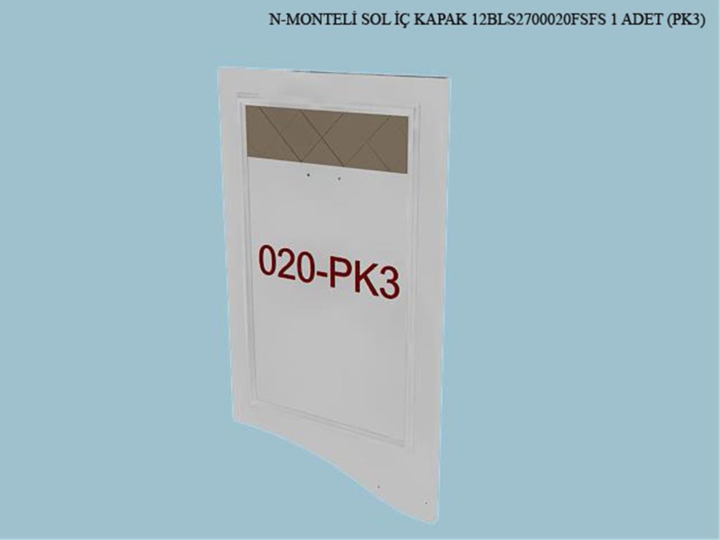 12BLS2700020FSFS, MONTELİ SOL İÇ KAPAK/FİLDİŞİ