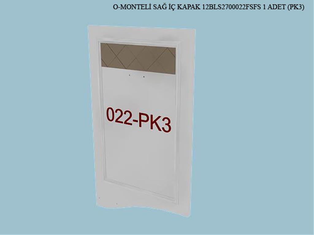 12BLS2700022FSFS, MONTELİ SAĞ İÇ KAPAK/FİLDİŞİ