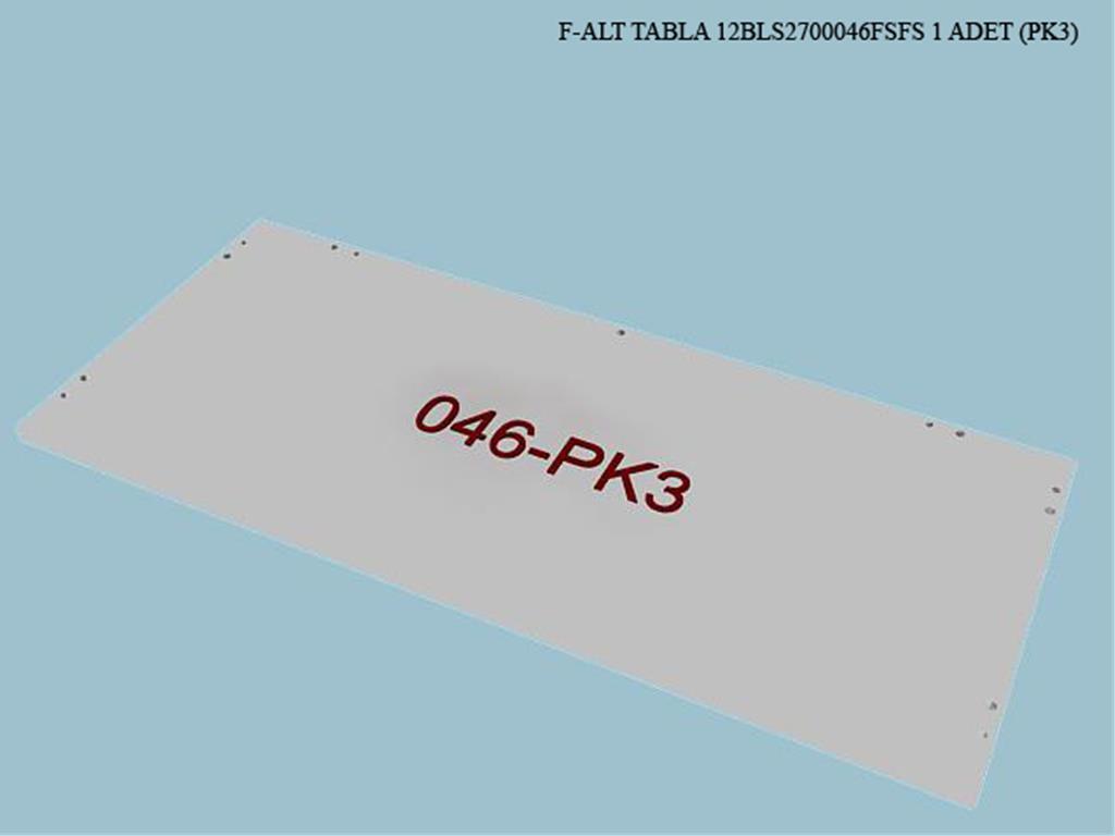 12BLS2700046FSFS, ALT TABLA/FİLDİŞİ