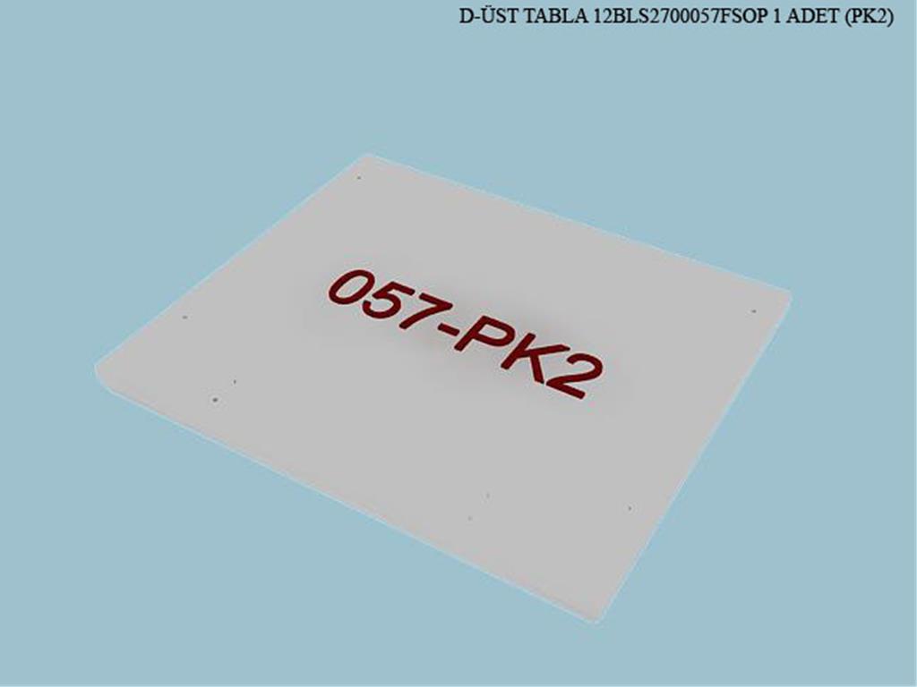 12BLS2700057FSOP, MONTELİ ÜST TABLA/FİLDİŞİ-OPAK BEYAZ