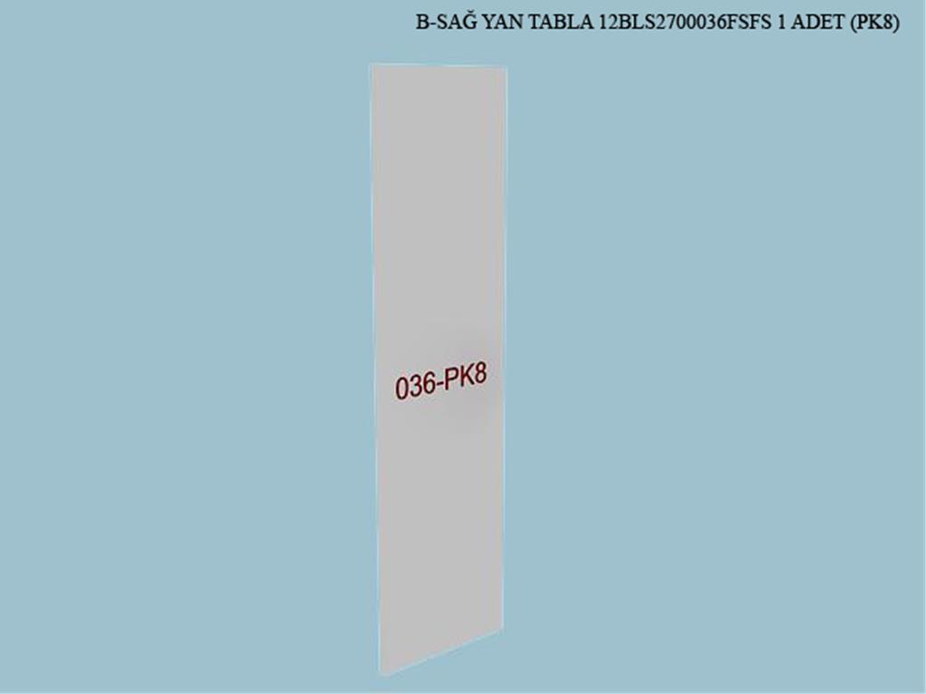 12BLS2700036FSFS, SAĞ YAN TABLA/FİLDİŞİ